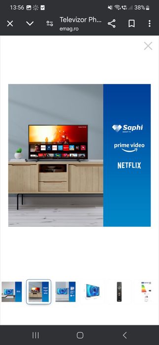 Televizor Philips 58PUS7505/12, 146 cm, Smart, 4K Ultra HD, LED, Clasa