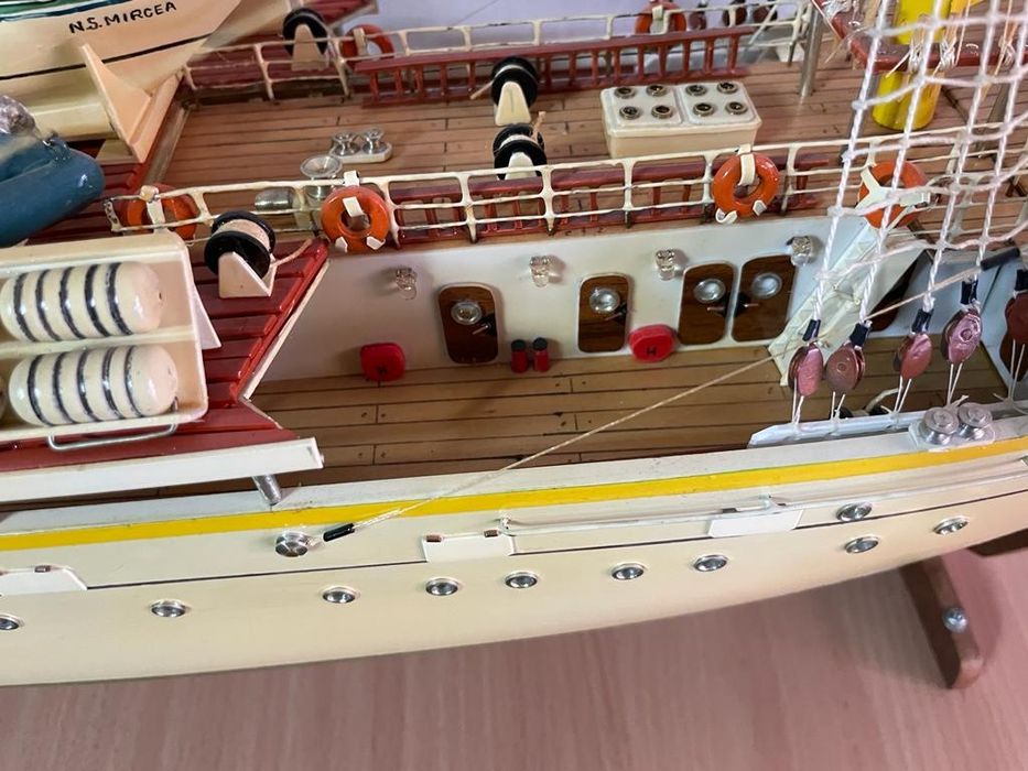 Macheta la scara Bricul Mircea 1882 nava scoala a Romaniei