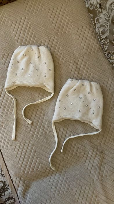 Шапка зимняя +подарок шарфик