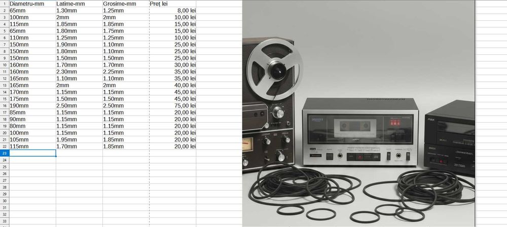 pick-up curele origine japan :curele automatizari ,mag,deck