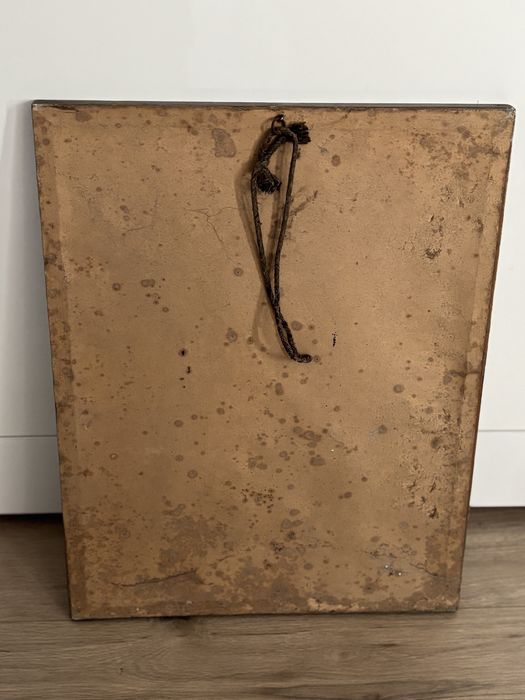 Icoana Sfanta Familie cu dimensiunea 36 cm x 46 cu rama si acoperit cu