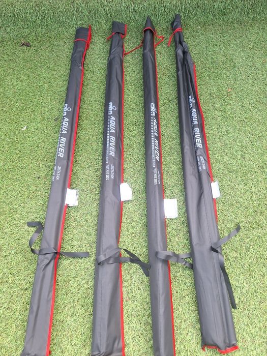 SET 4 Lansete Feeder 2.4 m PRO FL Aqua River 280 gr + 4 Pro Fl XFB4000