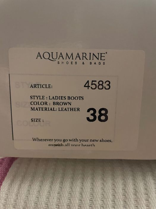 Ботуши 37 чисто нови Aguamarine