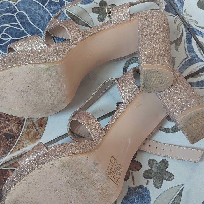 Sandale evenimente talpă înaltă auriii 37/38