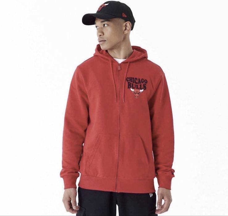 New Era NBA Chicago Bulls Full Zip Hoodie ОРИГИНАЛЕН мъжки суичър - М