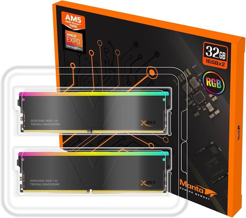 V-COLOR Manta XSky DDR5 32GB (2x16GB) 6400MHz CL32