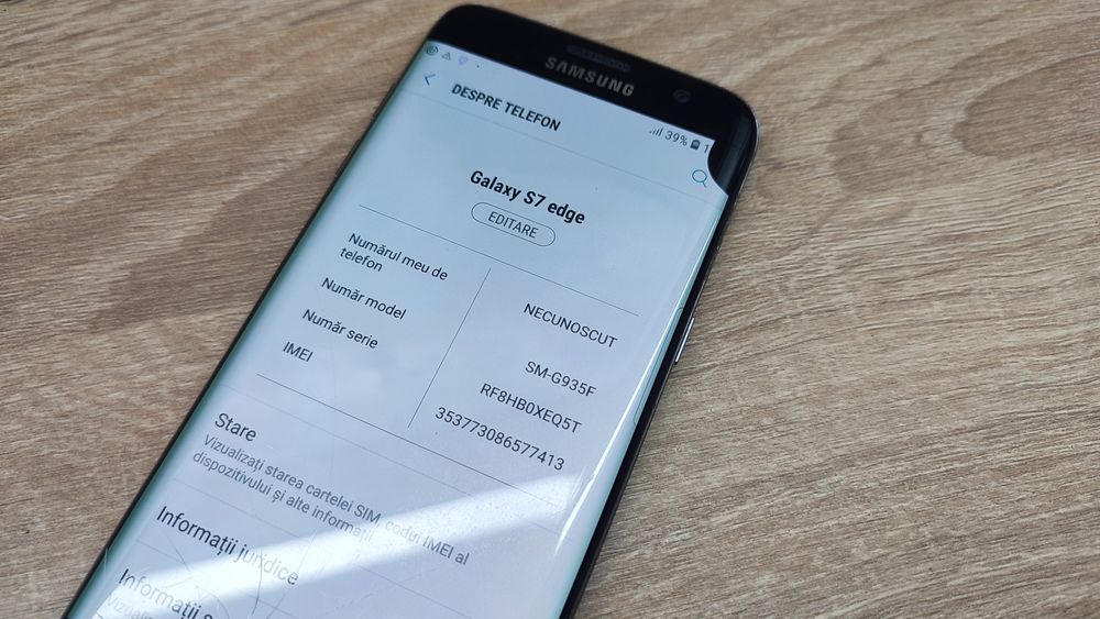 Samsung S7 Edge Black pentru piese sau se poate folosi asa