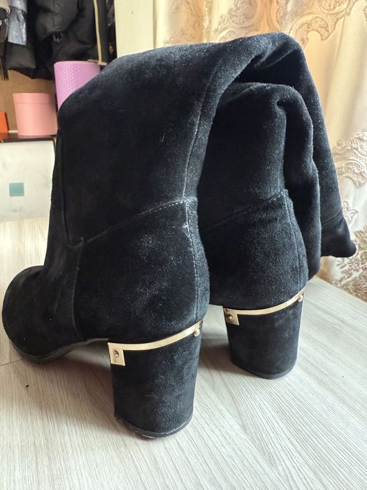 Зимние сапоги ботфорты