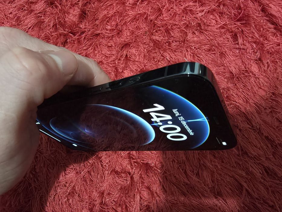 -Iphone 12Pro Max, 256Gb, 6Ram, Bat 100%, Albastru, impecabil, folosit