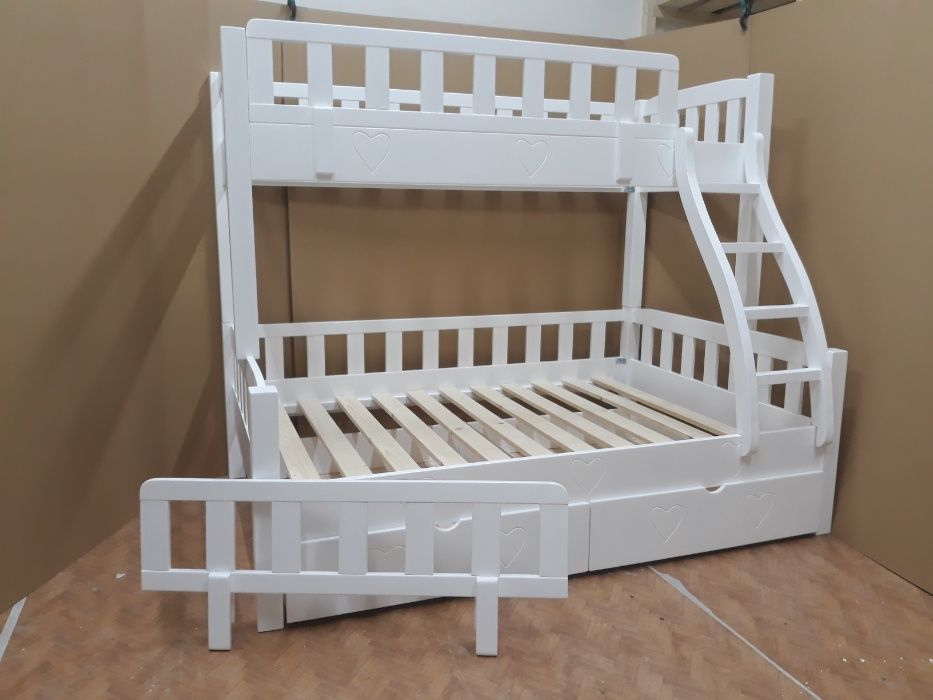 TRANSPORT GRATUIT.Pat etajat-supraetajat din lemn masiv.Cod 3002