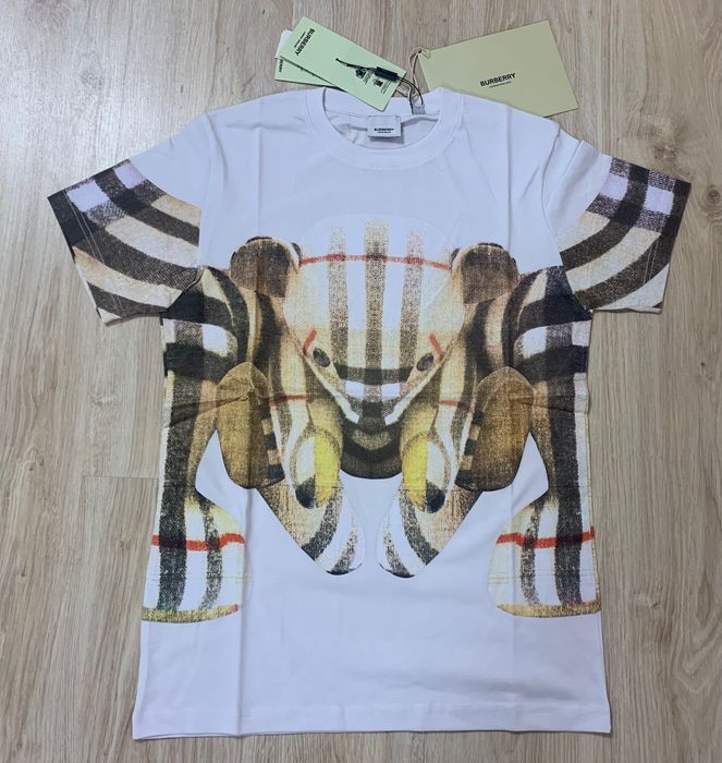 Нови мъжки мъжки тениски в бяло Burberry