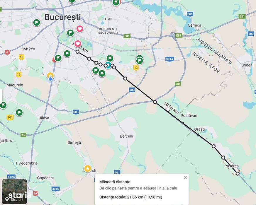 Frumusani-Pasarea,stradal la asfalt,ideala investitie!