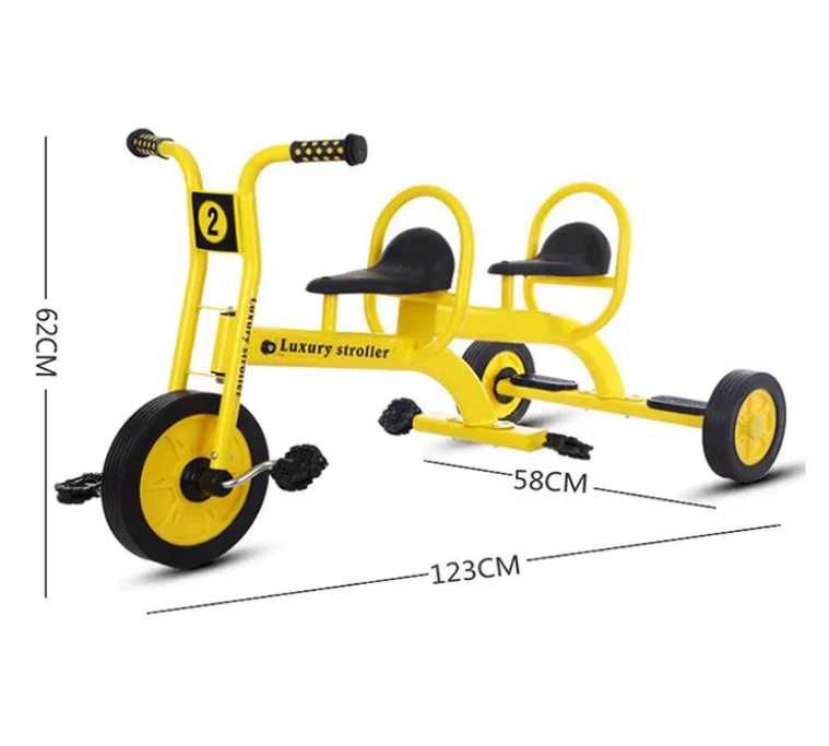 Велосипед трехколесный один и с двумя сиденьями  Доставка бесплатно