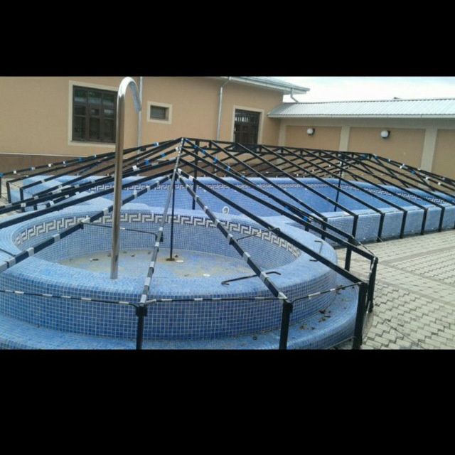 Баннер навес закрит банер маскитн Banner Бассейн тент.. Сетка маскитни