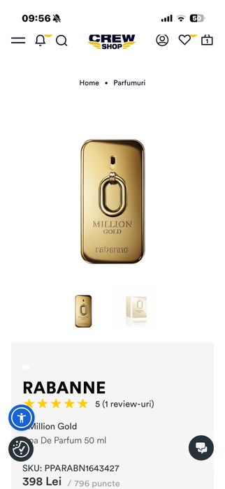 Parfum Rabanne Million Gold Intense