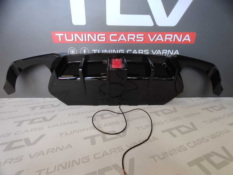 Дифузьор за задна броня БМВ Ф10 led stop F1 М-техник BMW F10 M-technik
