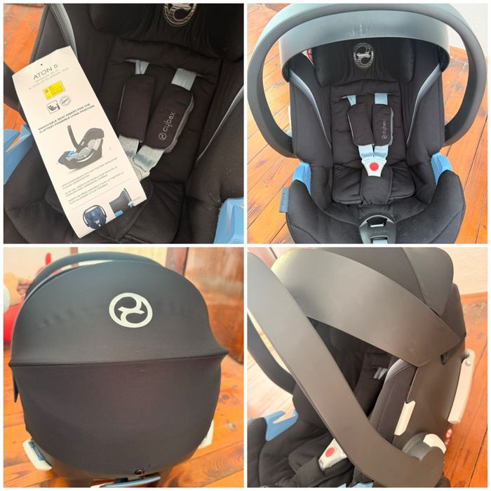 Кошница за кола Cybex Aton 5 Lavastone black.