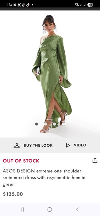 Rochie dama eleganta satin verde L