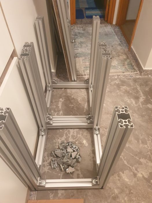 Structura aluminiu total demontabila si carucioare industriale