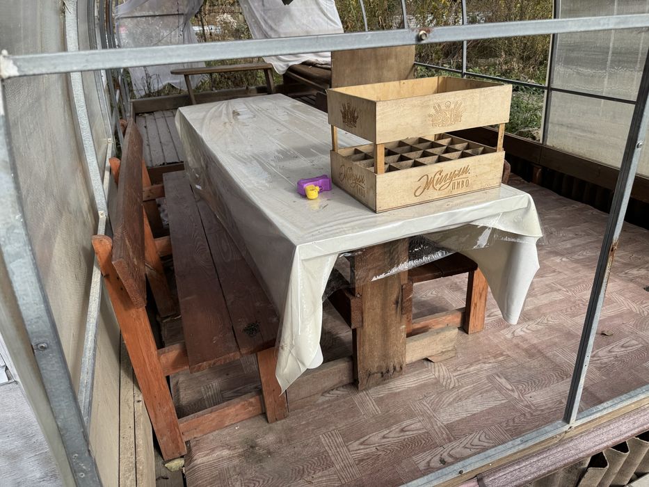 Продам комплект стол и две лавки