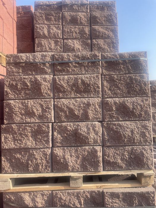 Рванные кирпич  Сплитерные блоки тумбы брусчатка плитка