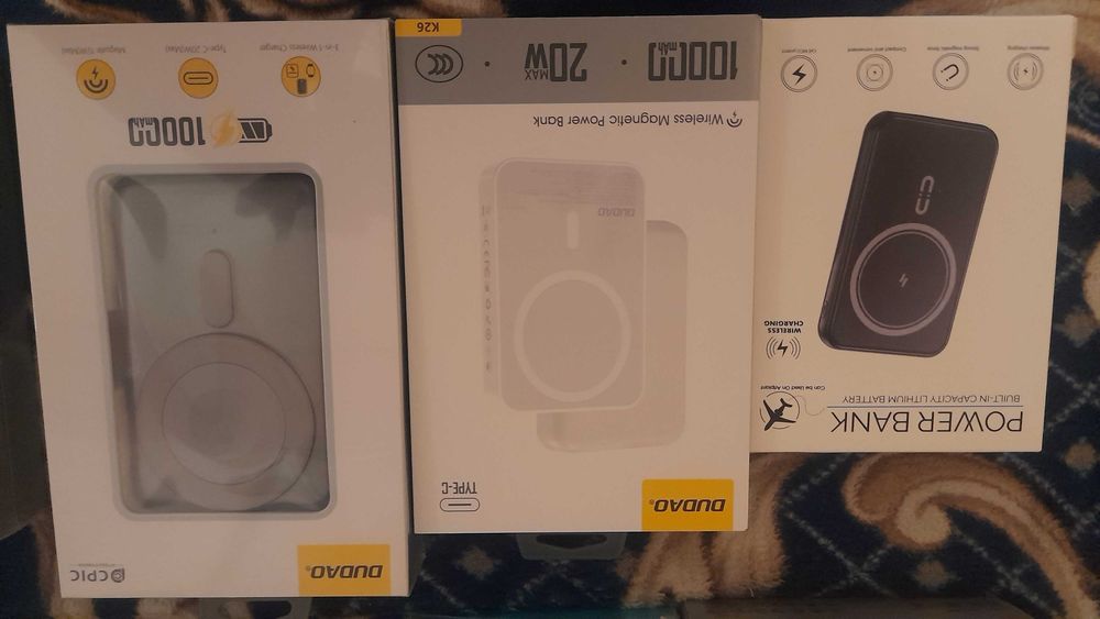 baterie externa powerbank 10000 20000 30000 80000 , magsafe wireless , noi sigilate