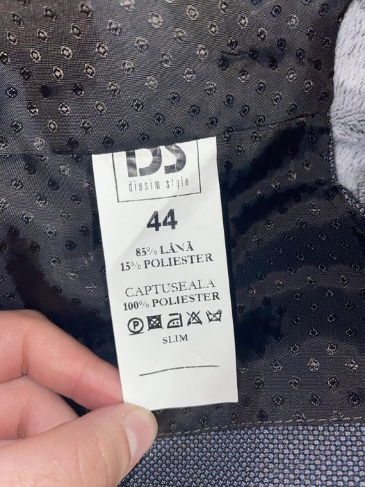 Costum bărbați 3 piese albastru mărimea 44