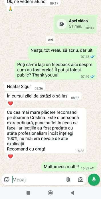 Meditații online - germană/engleză, unu la unu