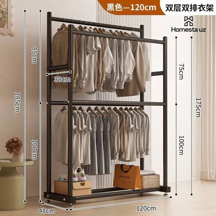 Вешалка напольная 80 кг Гардероб для одежды вешилка Garderob veshalka