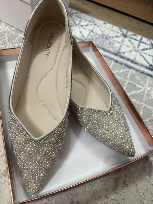 Свадебные балетки и мюли