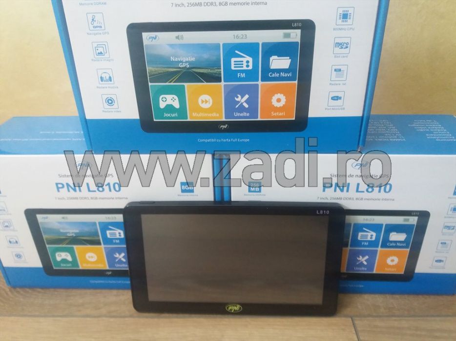 Gps auto-camion - ecran mare 7"-4 softuri camion-harti full Europa