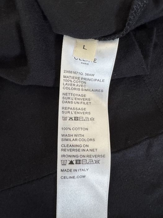 Celine logo T-shirt black