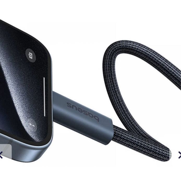 Кабель BASEUS Type-C Thunderbolt — 40 Гбит/с + зарядка PD 100W