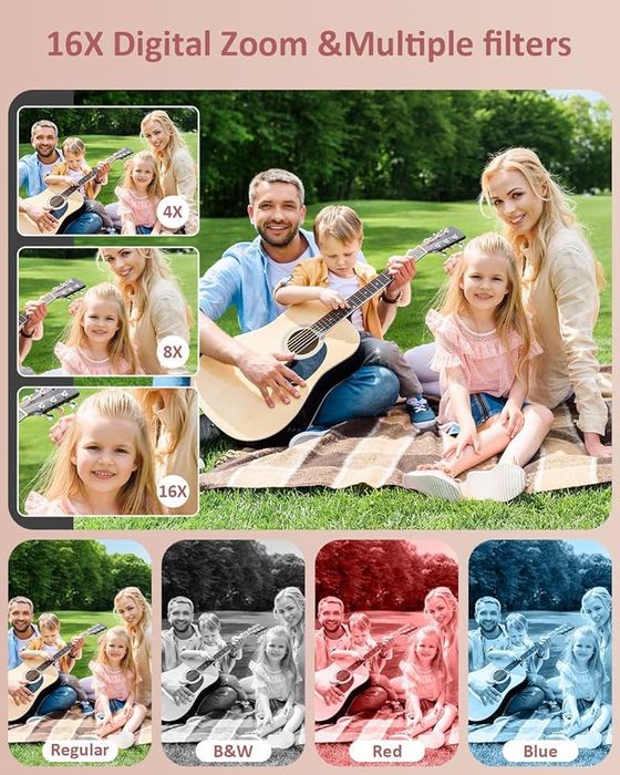 Kомпактна цифрова камера M03 - 50MP снимки + FHD видео + 32GB карта