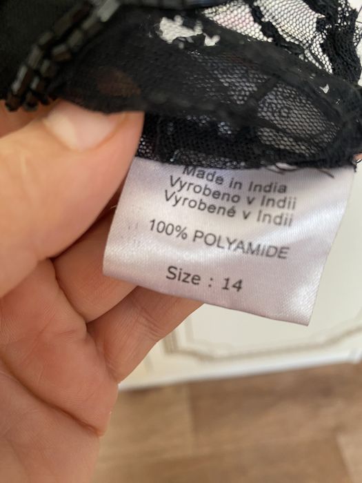 Накидка с бисером черная нарядная