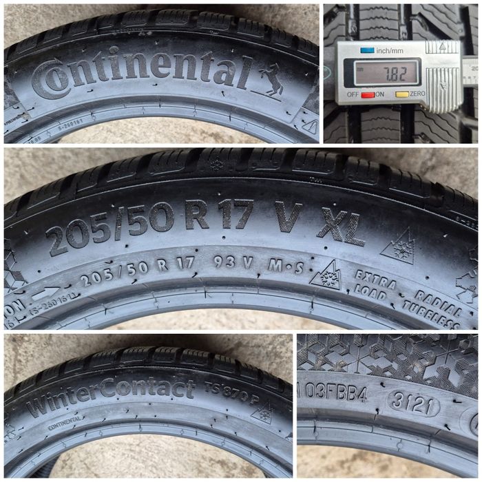 O bucată 205/50 R17 M+S iarnă - Continental Goodyear Sailun