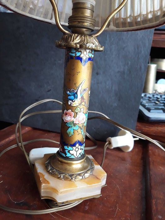 lampa veioza vintage email Cloisonné