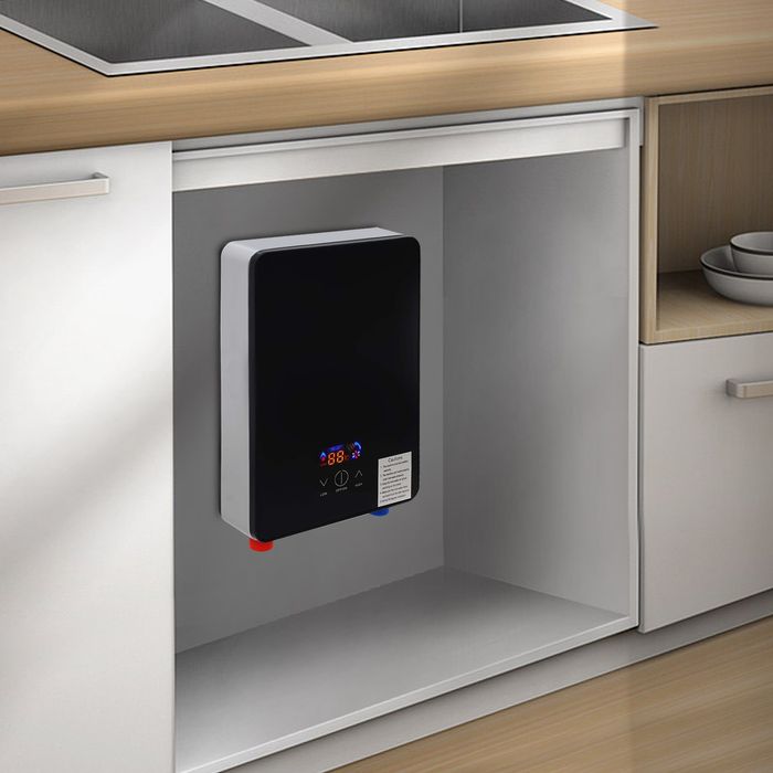 Проточен Бойлер, закалена стъкло, 5500W, 220V, 27см