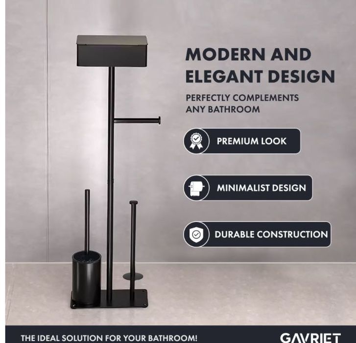 Поставка за тоалетна хартия 4в1