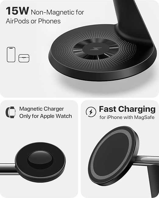 3 в 1 Зарядна станция за множество  устройства MagSafe