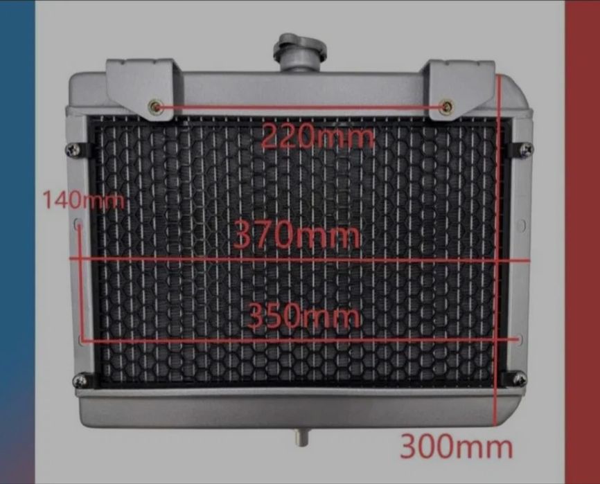 Radiator Atv CF Moto 9010-180100-1000.Cf 400,450,500,520,550,625
