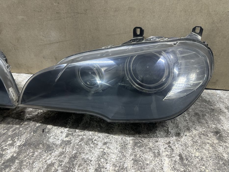 Передние фары bmw x5 e70 dorest