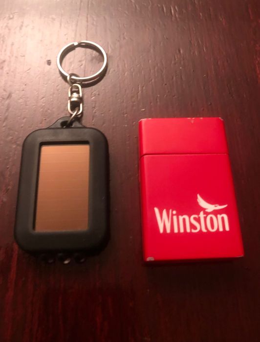 Метална ветроустойчива газова запалка марка Winston