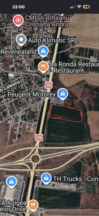 De Vânzare Teren intravilan 19914 mp/ 55 Euro mp.Lângă Reprezentanța Peugot C-ța