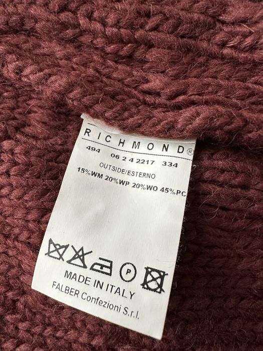 Hanorac jerseu Richmond bluza cu fermuar si gluga L visiniu