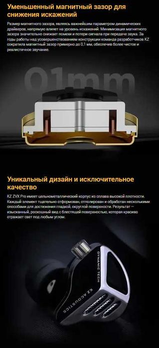 Новинка 2025 г новые запечатанные проводные наушники KZ ZVX PRO HI-FI