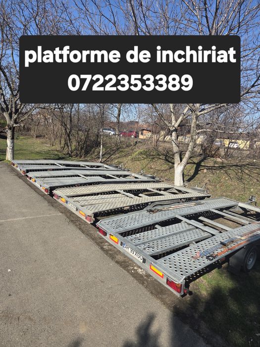 Remorca de inchiriat/inchiriere platforma/slep