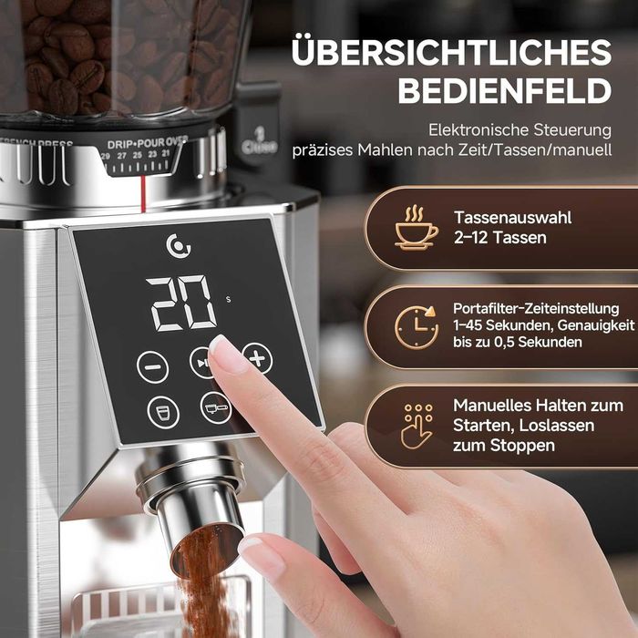 Кафемелачка електрическа AMZCHEF Electric Grinder,Гаранция
