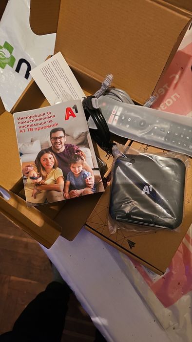 Tv box  ZTE на A1 с телевизия
