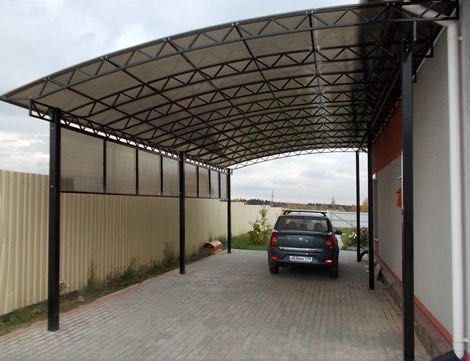 Навес под ключ на заказ